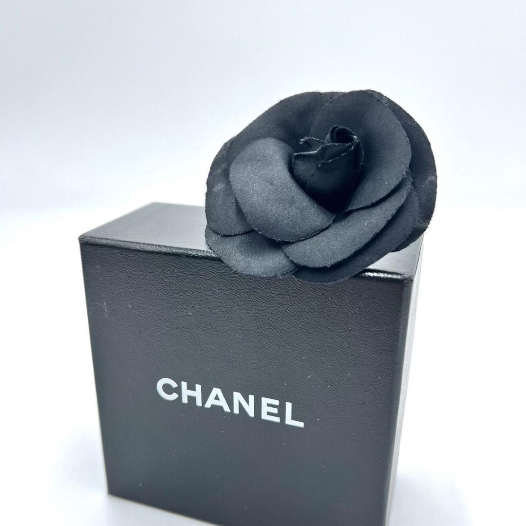 CHANEL シャネル コサージュ ブラック カメリア アクセサリー 箱付