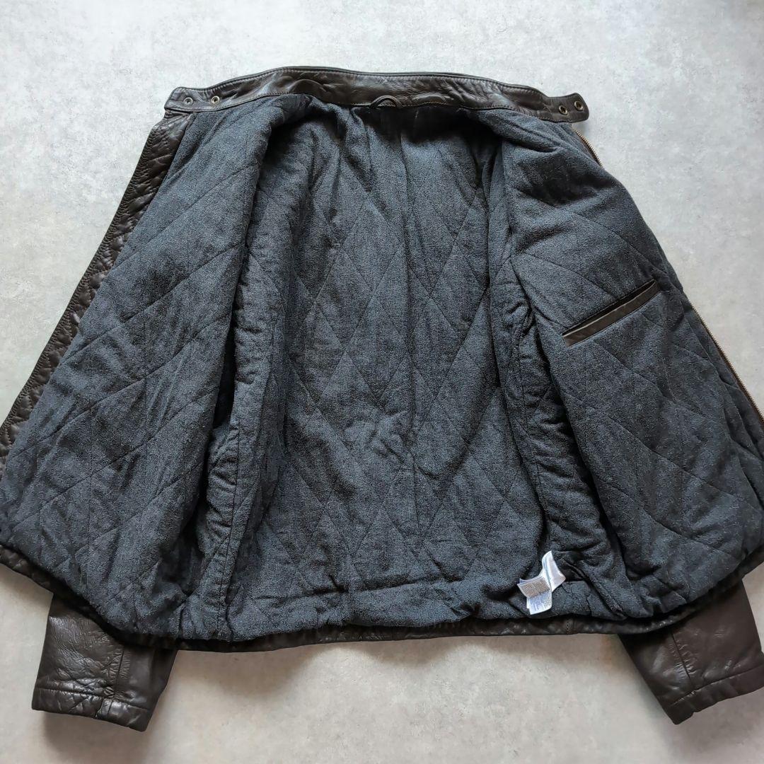 GAP シングルライダース 牛革 リアルレザー Lサイズ ブラウン