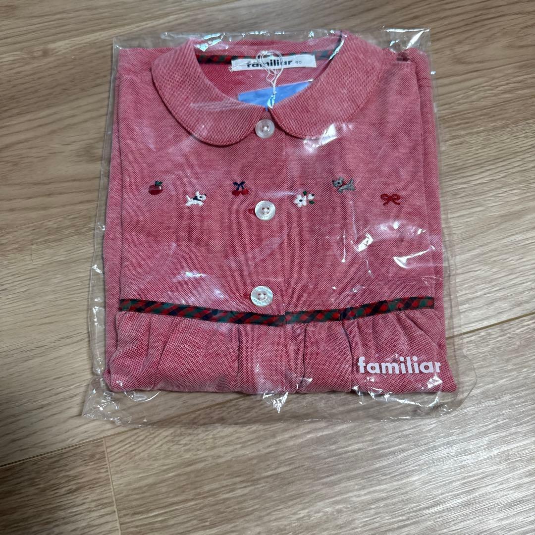 新品　ファミリア　ワンピース　ポロシャツ　90