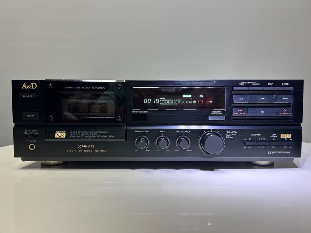 A&D 3ヘッドカセットデッキ GX-Z6100【動作品】