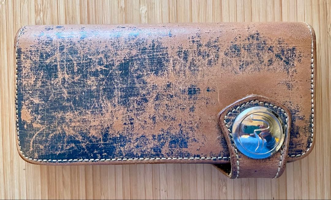 【希少】Evisu 長財布 ど根性ウォレット　デニム加工