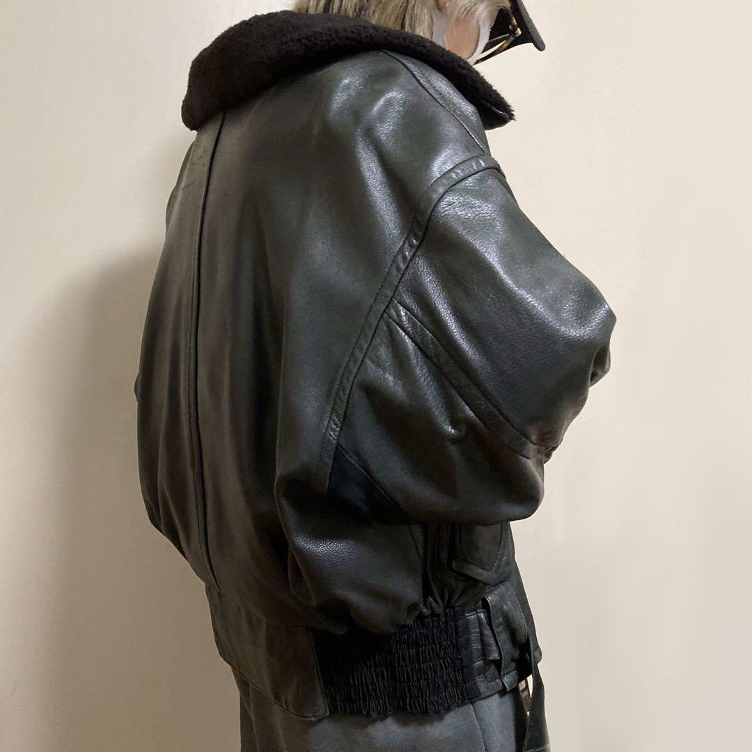 【革ジャン】boutique nicole ブティック ニコル シカ皮