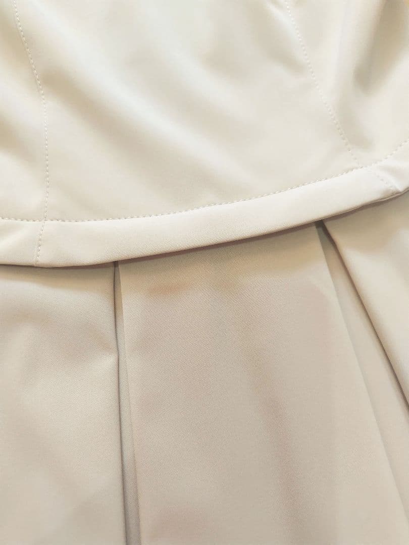 未着用☆ FOXEY フォクシー プリーツ ワンピース ベージュ　ルネ ドレス