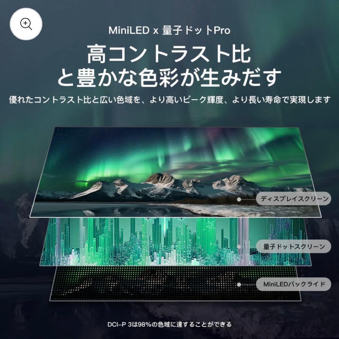 全国送料込❣️未使用FPD50型4K量子ドットminiLEDチューナーレスTV