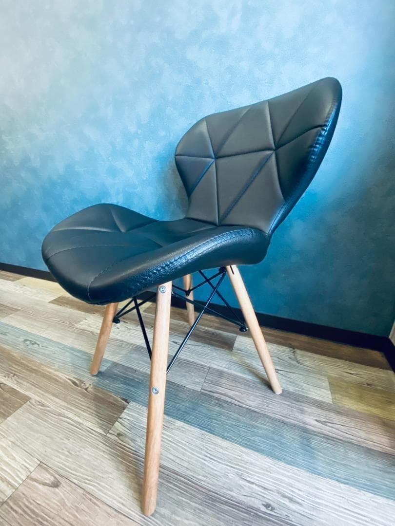 ●黒２脚セット●美品●2way イームズチェア ウッドベース リプロダクト品