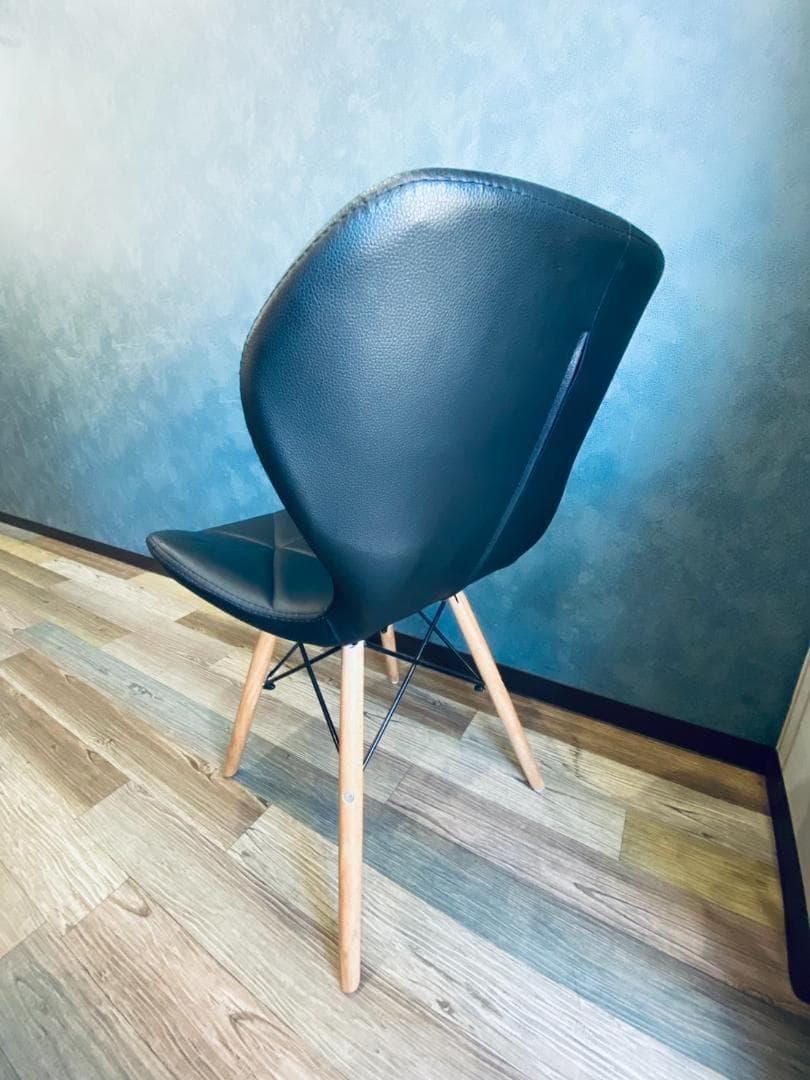 ●黒２脚セット●美品●2way イームズチェア ウッドベース リプロダクト品