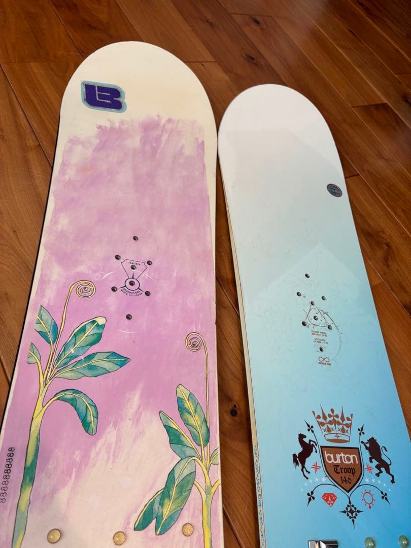 バートン スノーボード 2枚セット 144 & 146 Burton レディース