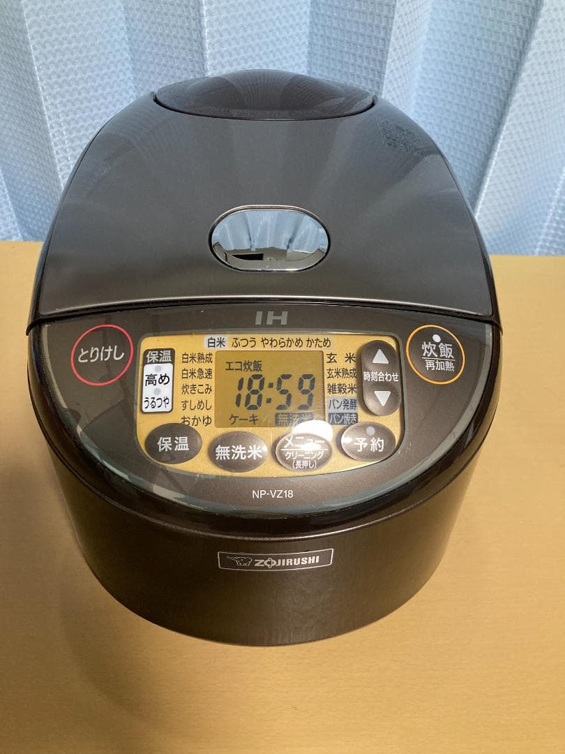 ★象印 IH炊飯ジャー 2019年製NP-VZ18 一升炊き　 極め炊き1,8L