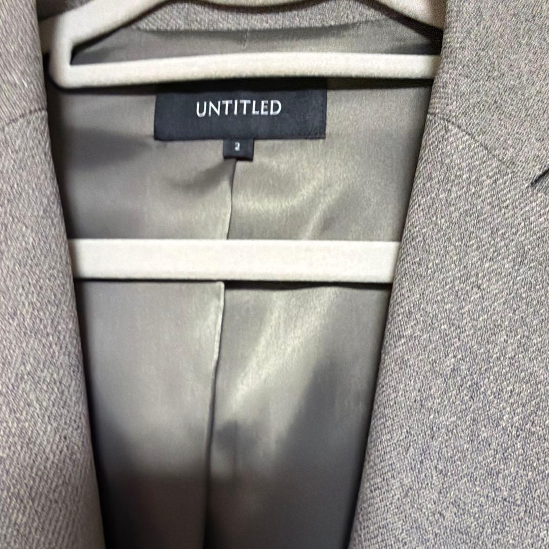 未使用 アンタイトル ウーステッドカルゼ テーラードジャケット セットアップ