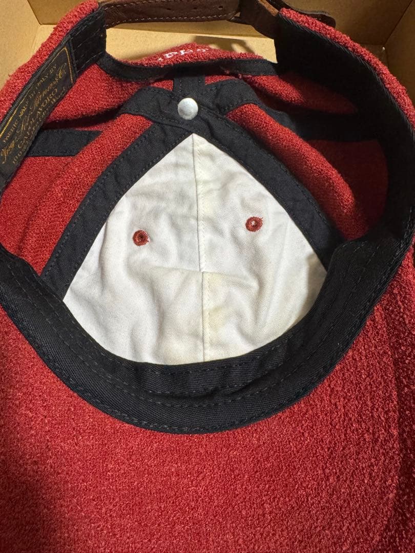 21ss supreme Terry S Logo 6-Panel loro 赤