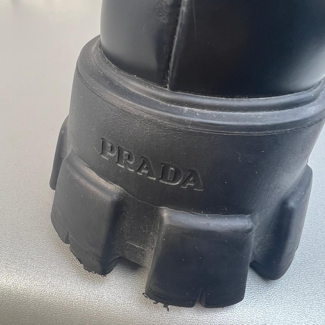 【最終処分SALE】PRADA プラダ チェルシーブーツ ブラック A-9198
