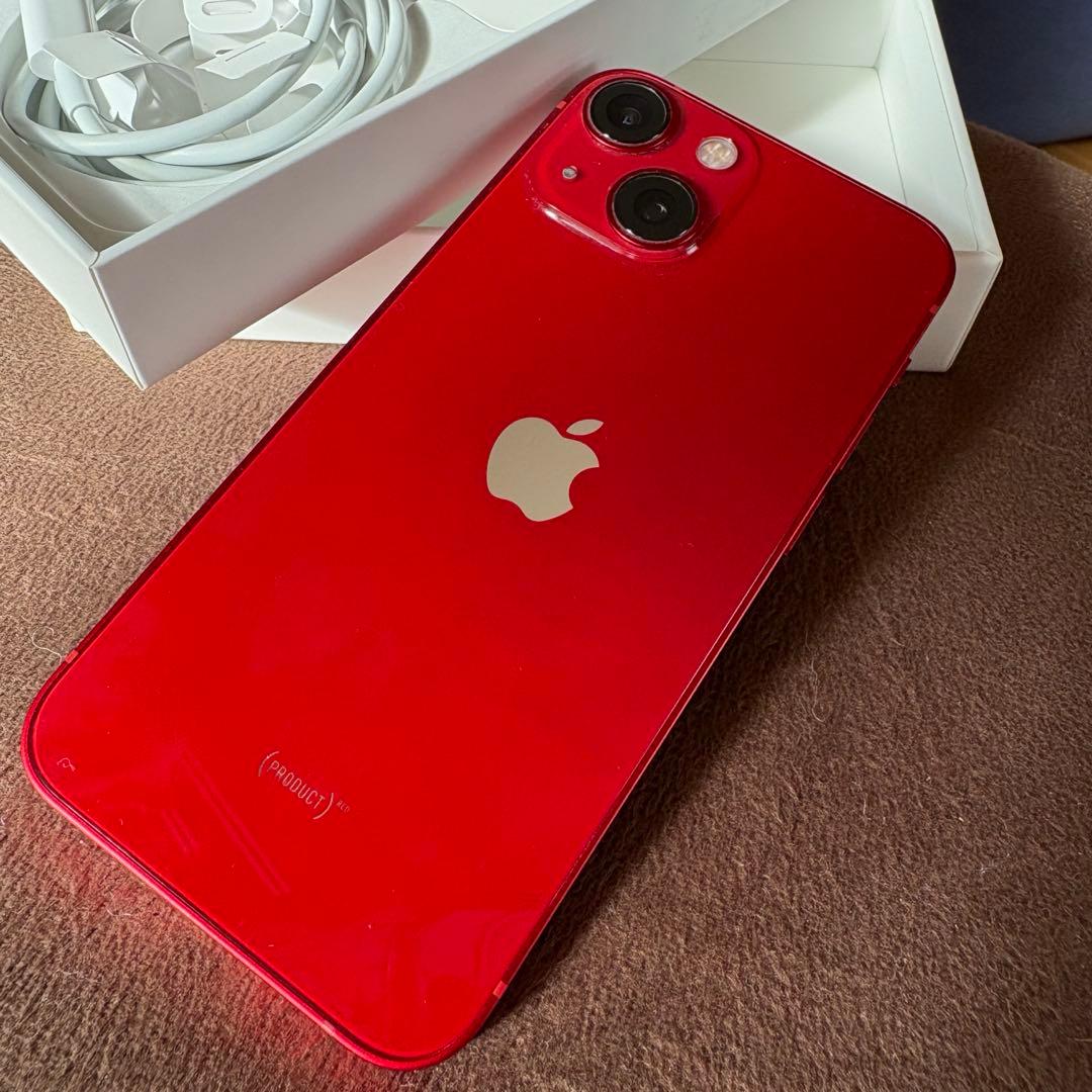【美品】SIMフリー iPhone13mini 512GB red 箱付