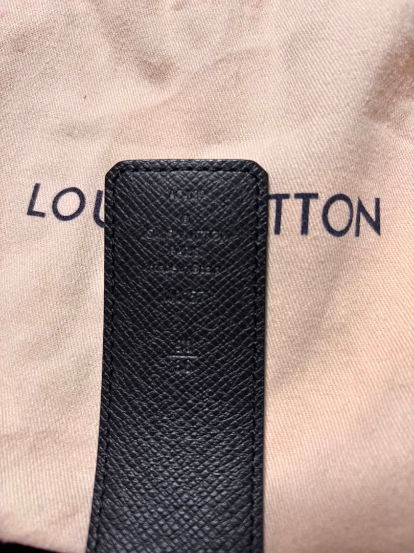 極美品ルイヴィトン ベルト モノグラム・エクリプス サンチュールブラックベルト