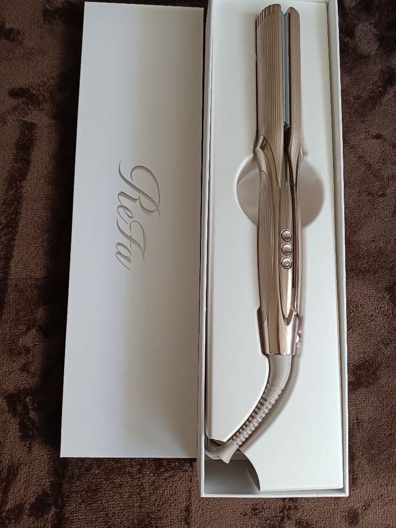 【美品】ReFa ストレートヘアアイロン PRO+ シャンパングレージュ