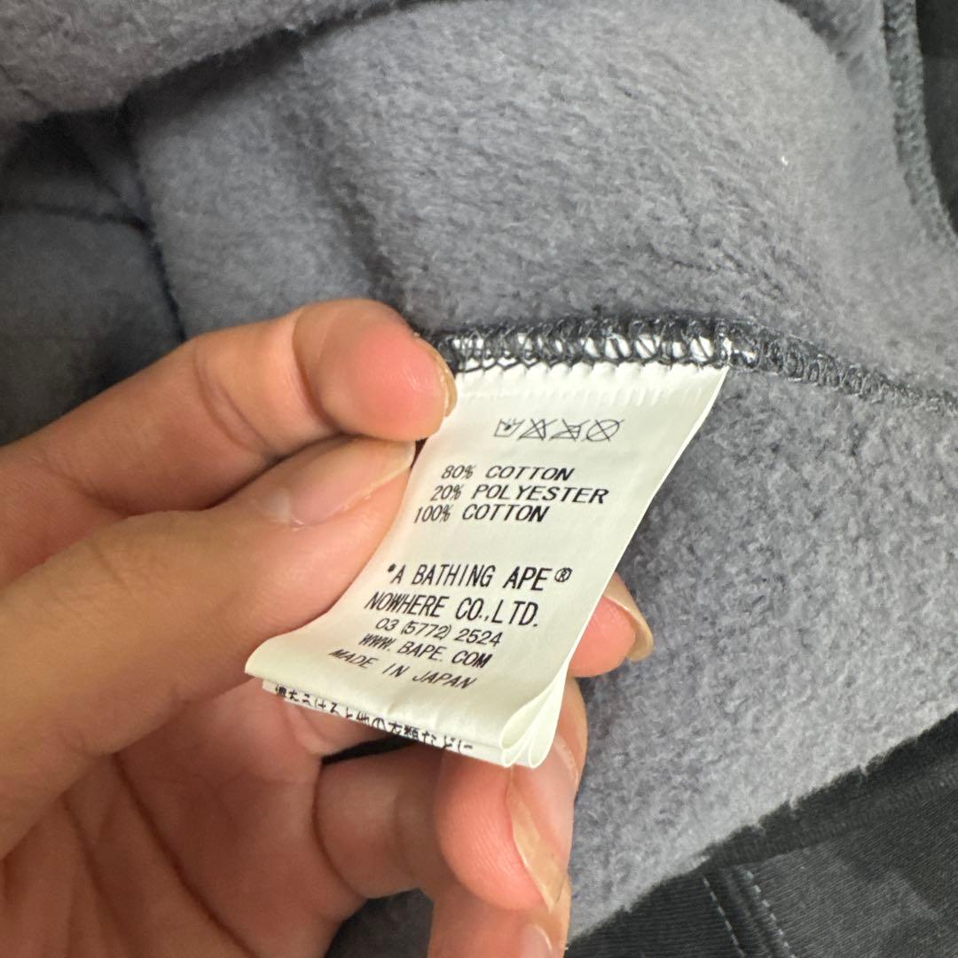 A BATHING APE hoodie ボタンパーカー