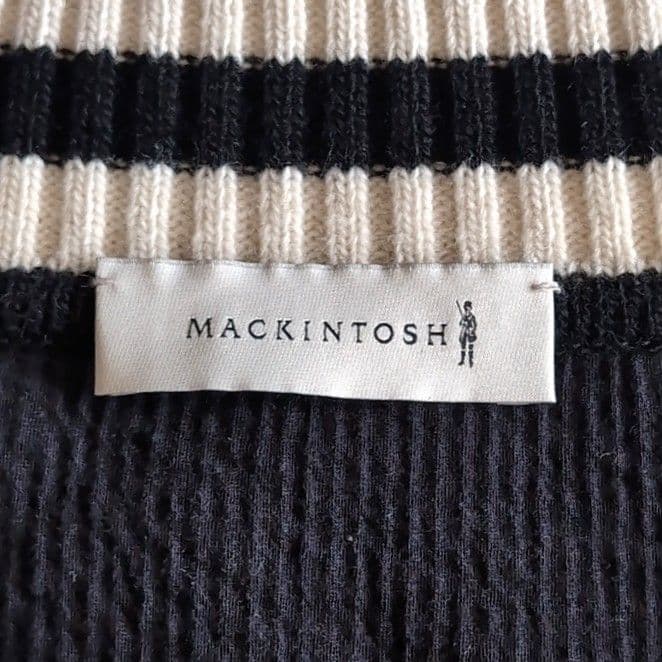 美品 マッキントッシュ カシミヤ混 チルデンニット セーター M ブラック