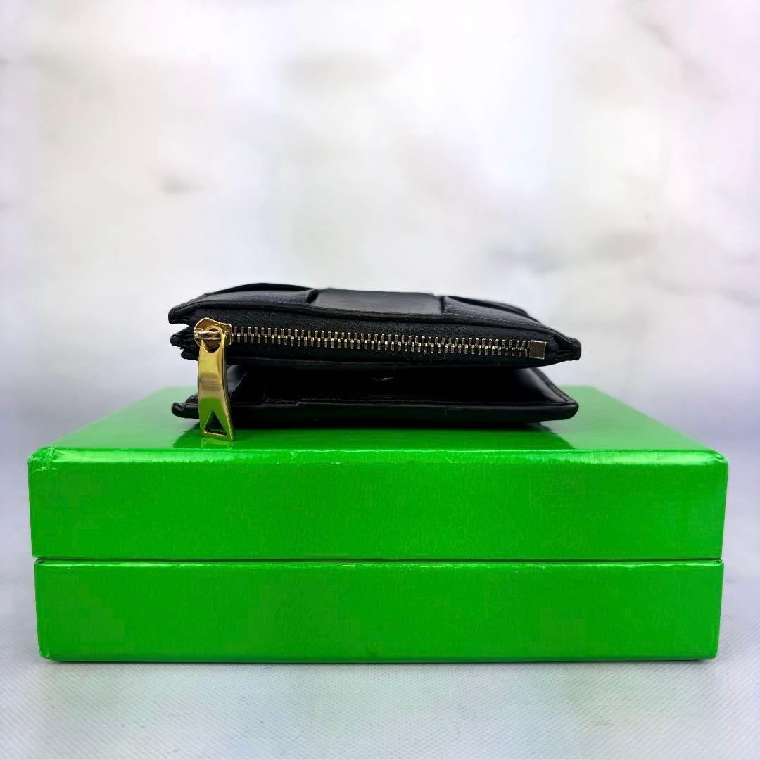 【極美品✨】BOTTEGA VENETA　コンパクト財布　2つ折り　カセット