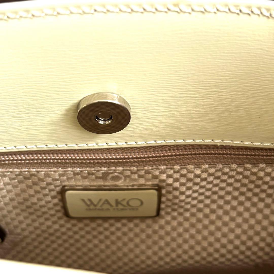 銀座WAKO フォーマルバッグ　ホワイト　銀座和光