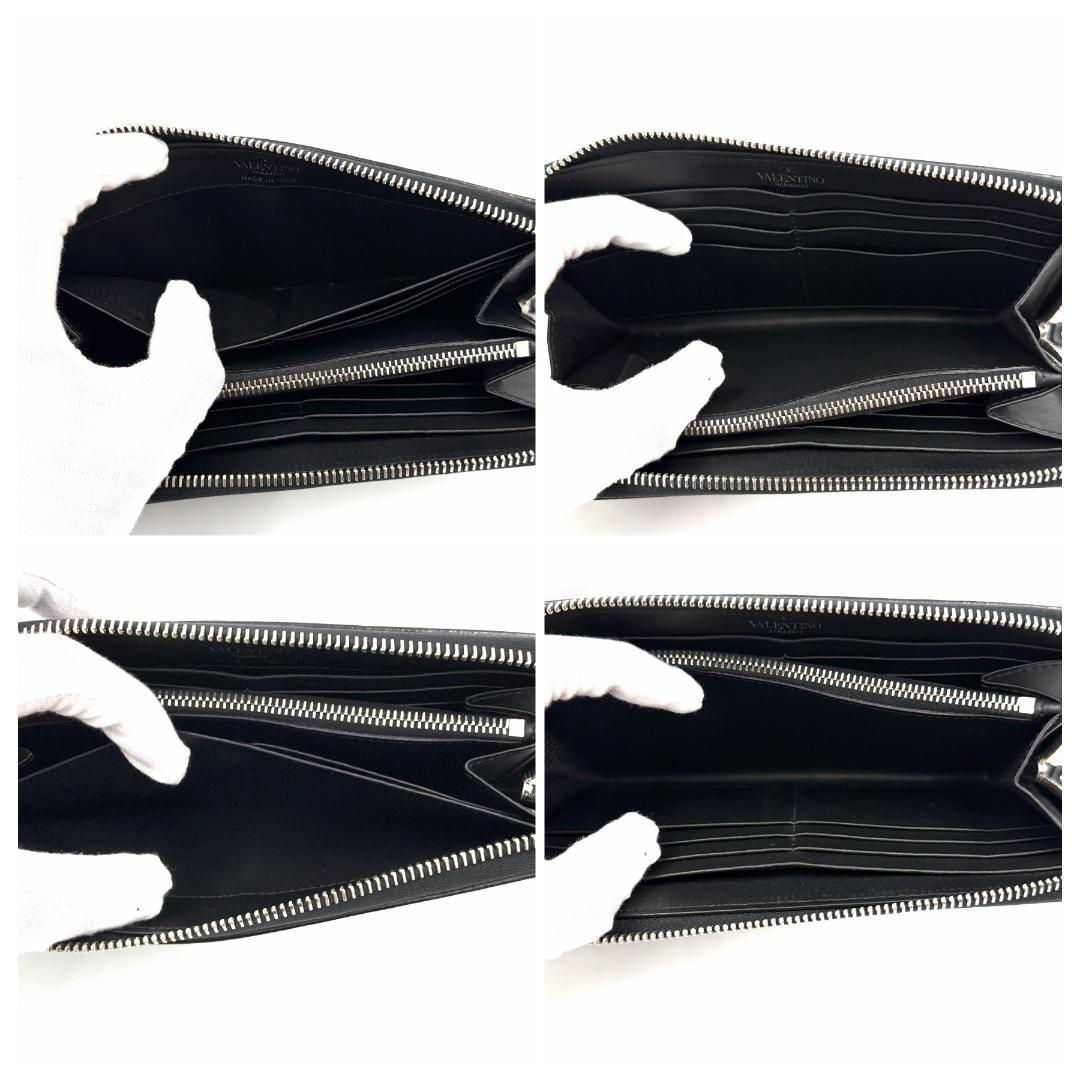 ✨️美品✨️ ヴァレンティノ VLTN ラウンドジップ 長財布 レザー メンズ