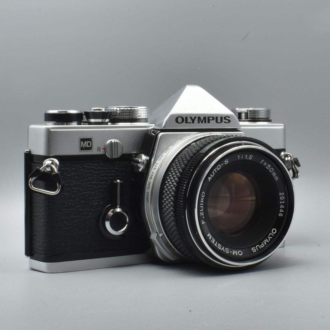 整備済 完動 Olympus OM-1 MD 50mm F1.8 露出計OK2