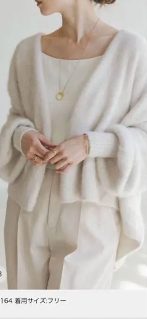 NOBLE FOX/Caファーニットカーディガン