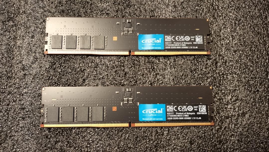 [正規品]Crucial DDR5-5600 メモリ64GB (32GB×2枚)