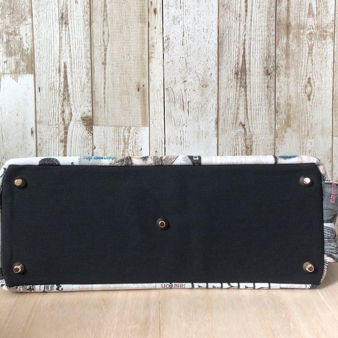 meitel99　トートバッグ　ブラック×レッド　カラビナ2個付き