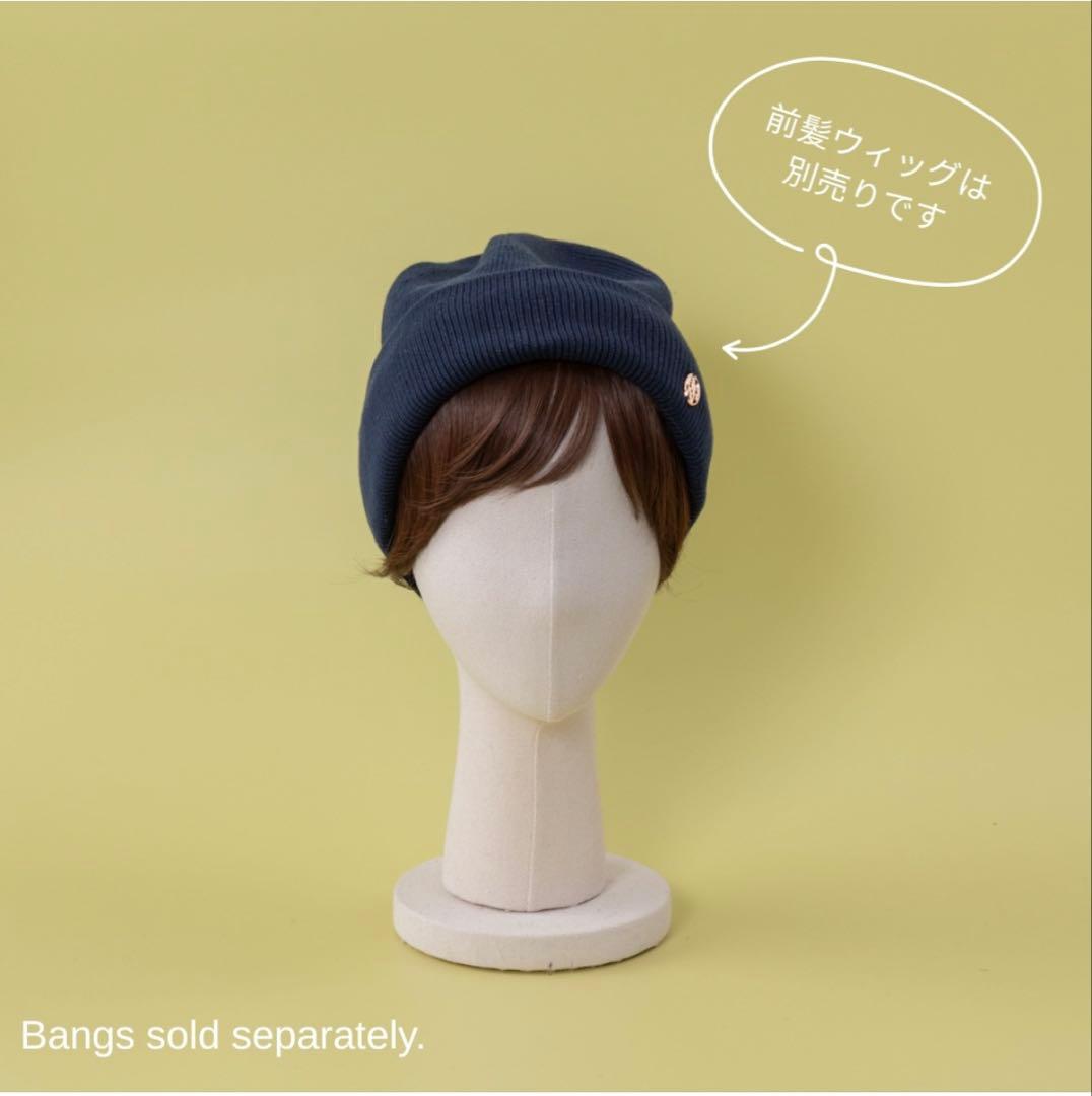 BAREN ネイビー ビーニー ロゴ付き