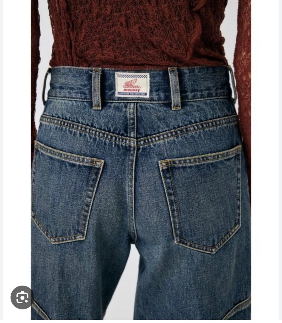 MOUSSY HONDA DENIM ワイドバギー サイズ0