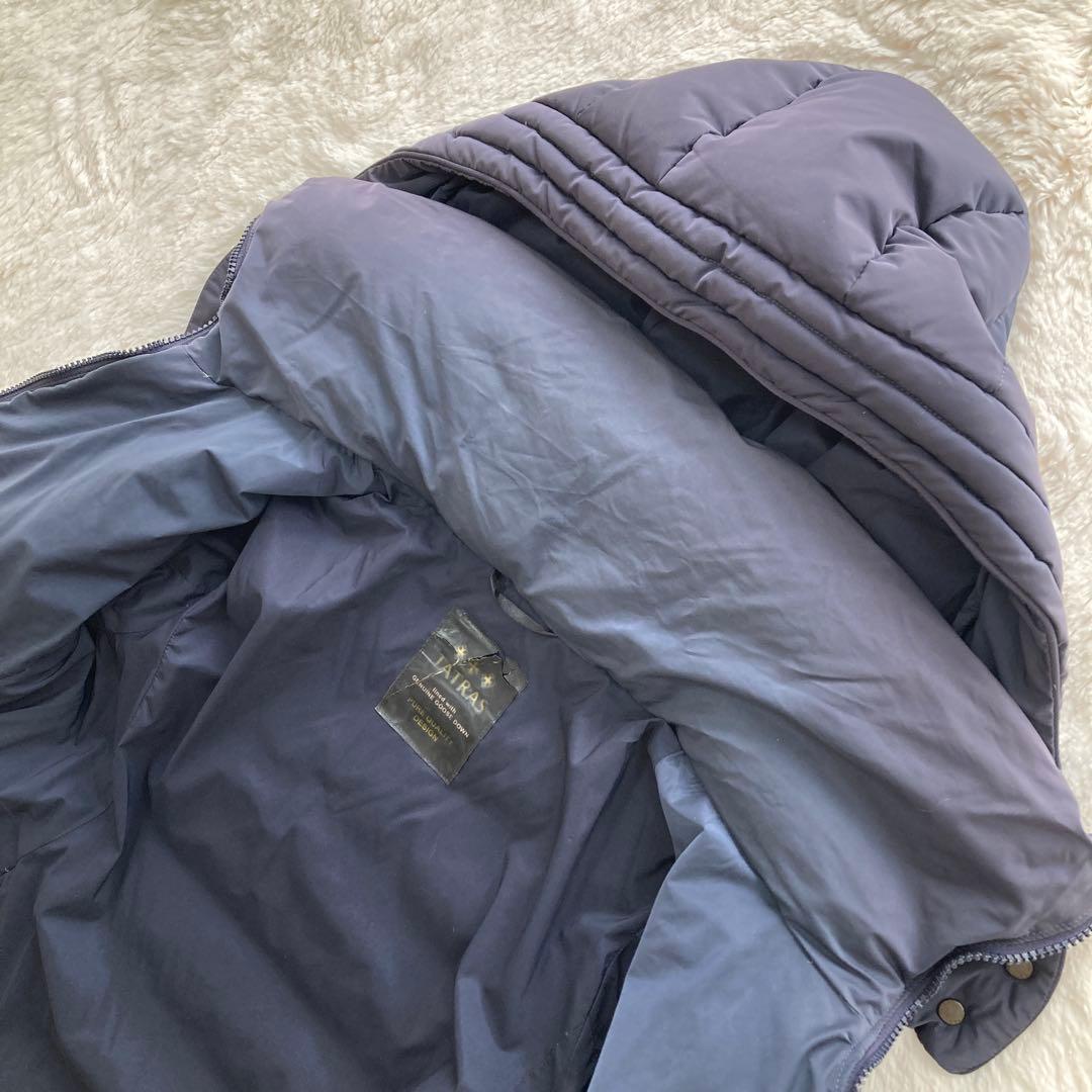 定番人気✨ TATRAS タトラス 2way ダウンコート ネイビー S フード