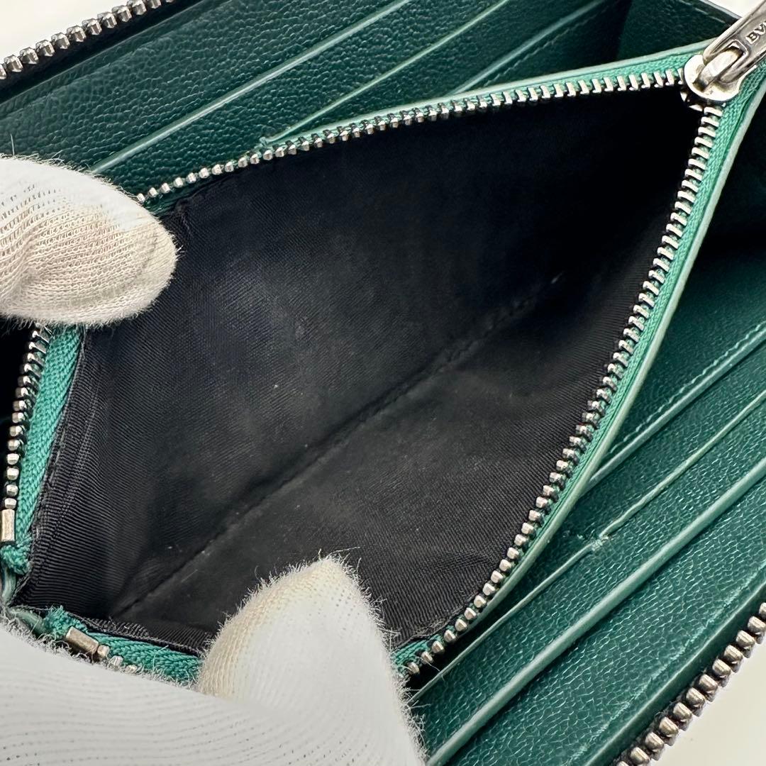 極美品/RFID搭載✨ ブルガリ マン サークル金具 長財布 ラウンドファスナー