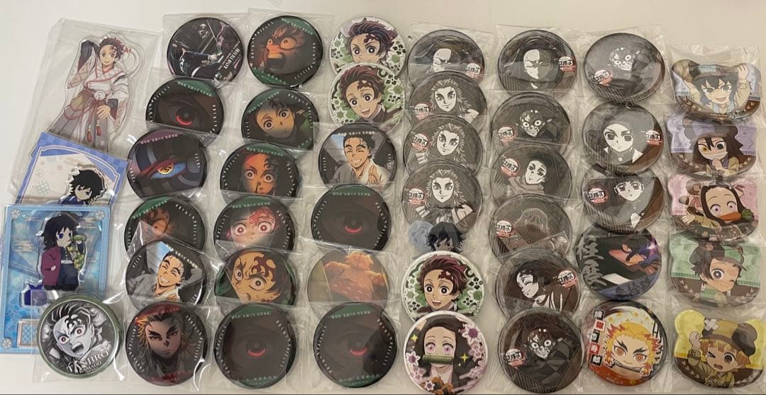 鬼滅の刃 大量まとめ売り 缶バッジ アクリルスタンドセット