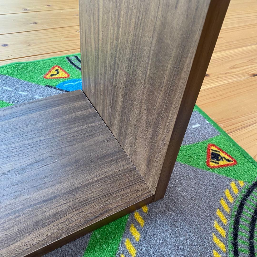 高さ88cm 本棚 棚 収納棚 ラック 伸縮ラック ロータイプ ブラウン