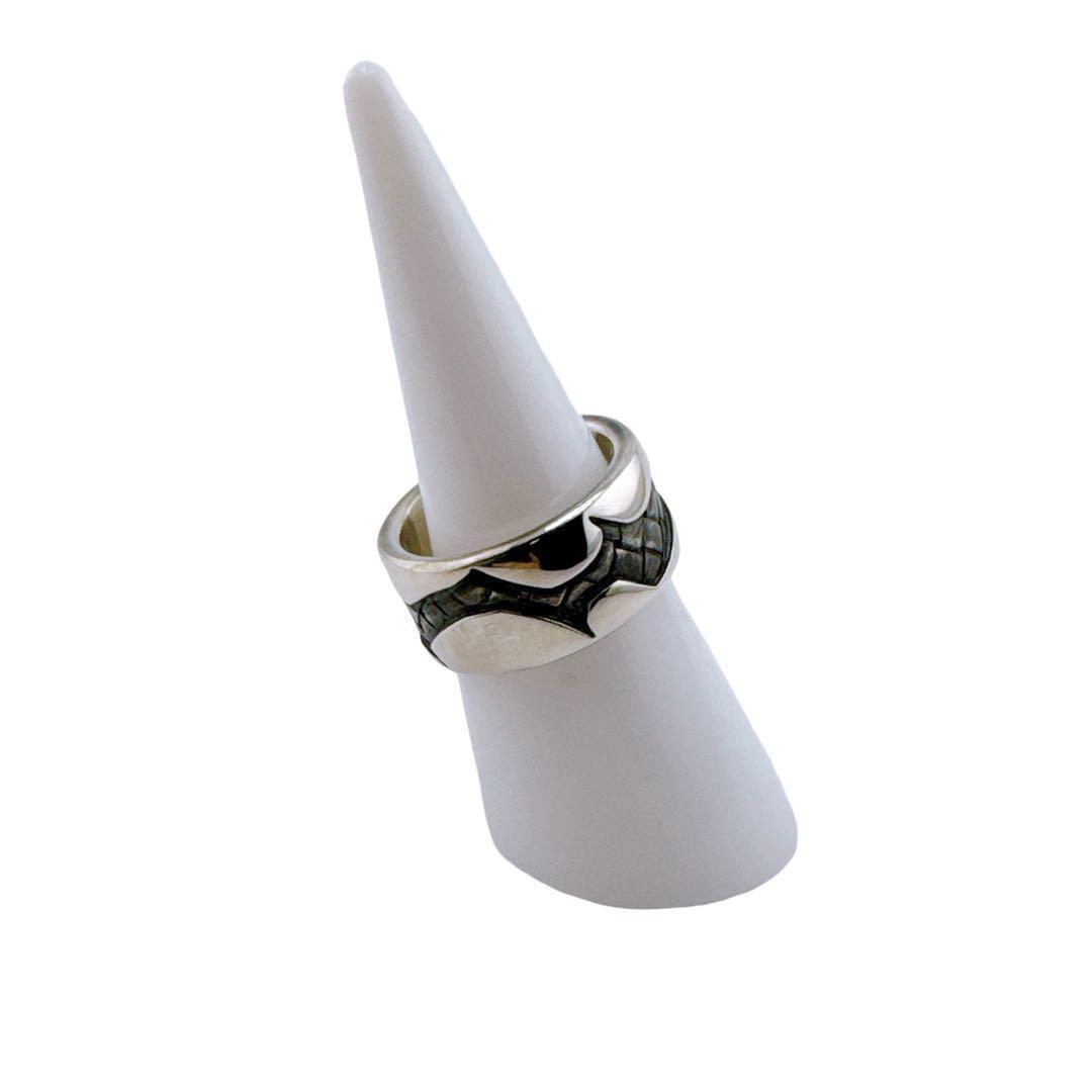 ボッテガ ヴェネタ イントレチャート リング 指輪 12号 SV925 シルバー