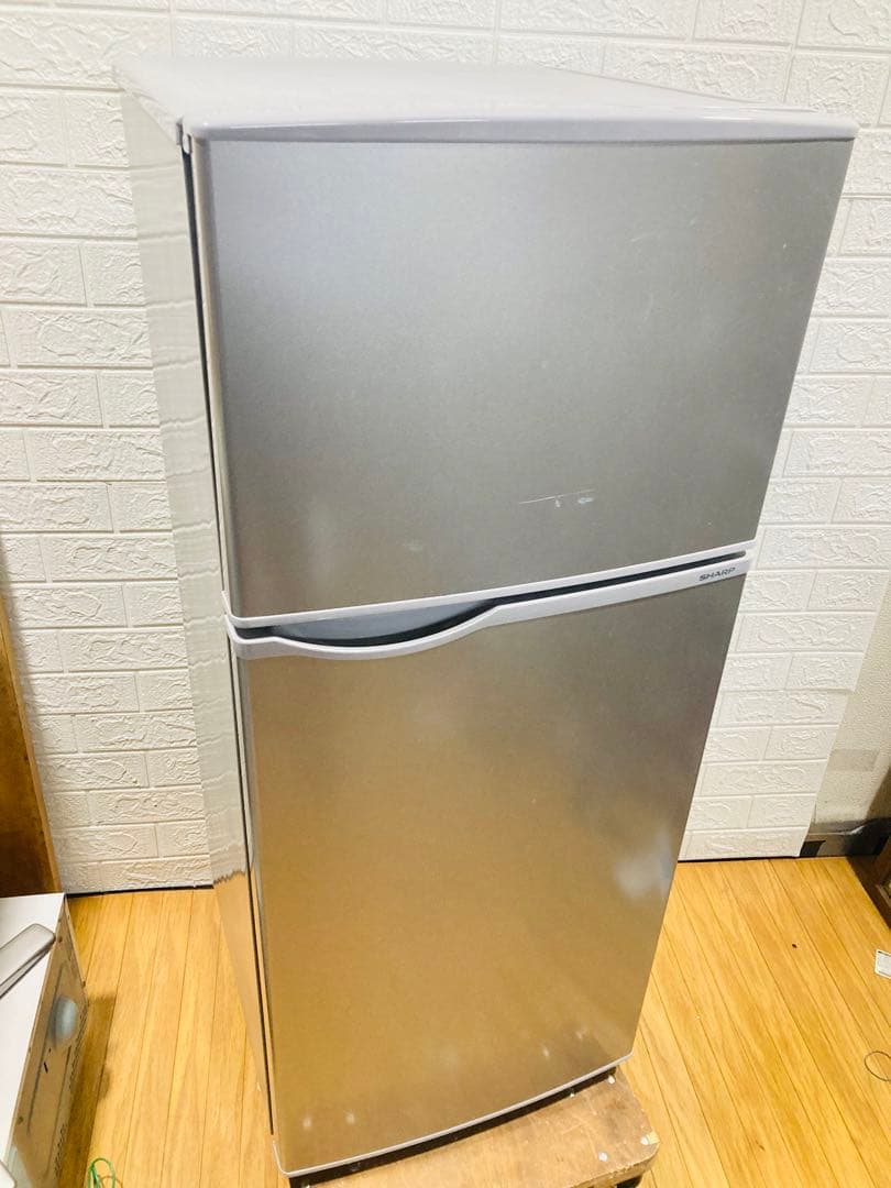 ① 冷凍冷蔵庫 2ドア SHARP 128L SJ-H13E-S 2019年