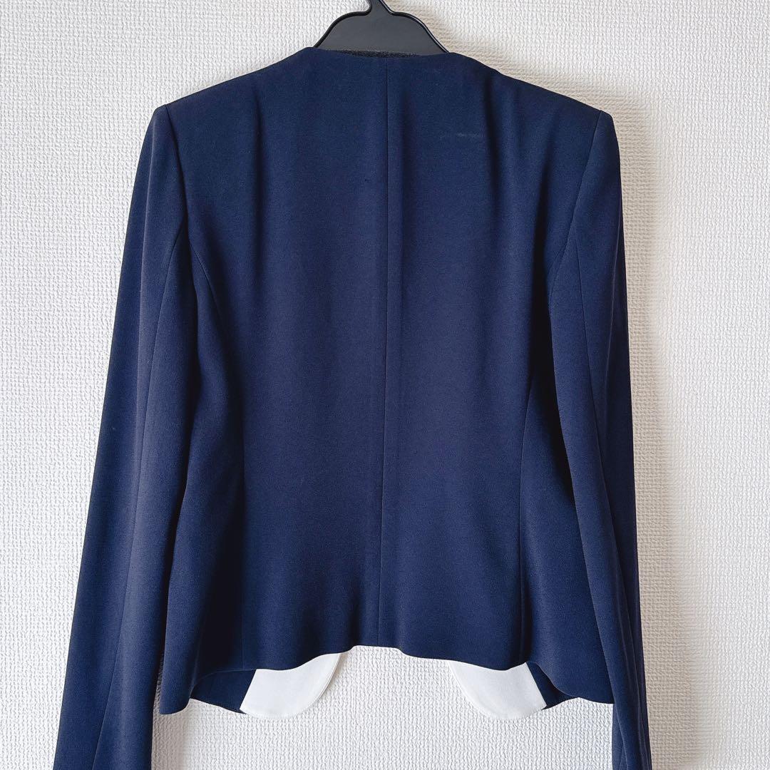 美品♡ベイジ Cindy ダブルカラー ジャケット パンツ スーツ　0 上下