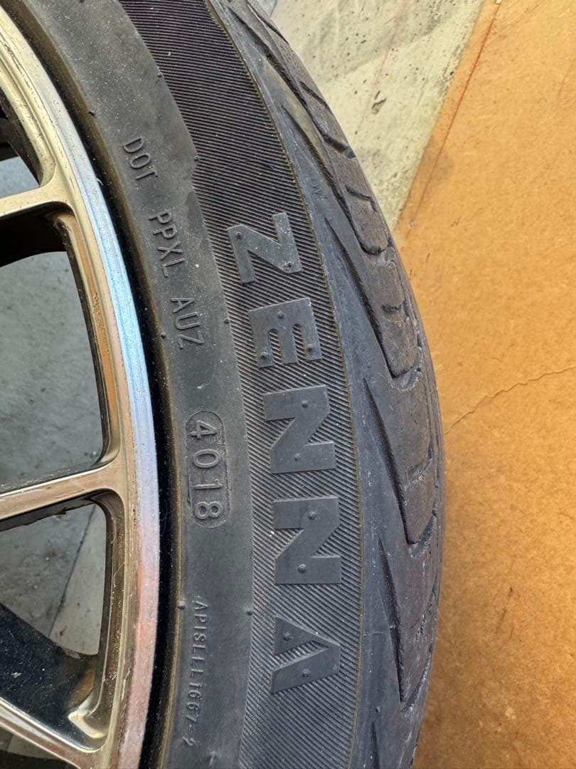 送料無料。Rays ホムラ　19インチ ホイールセット　8.5j ＋45