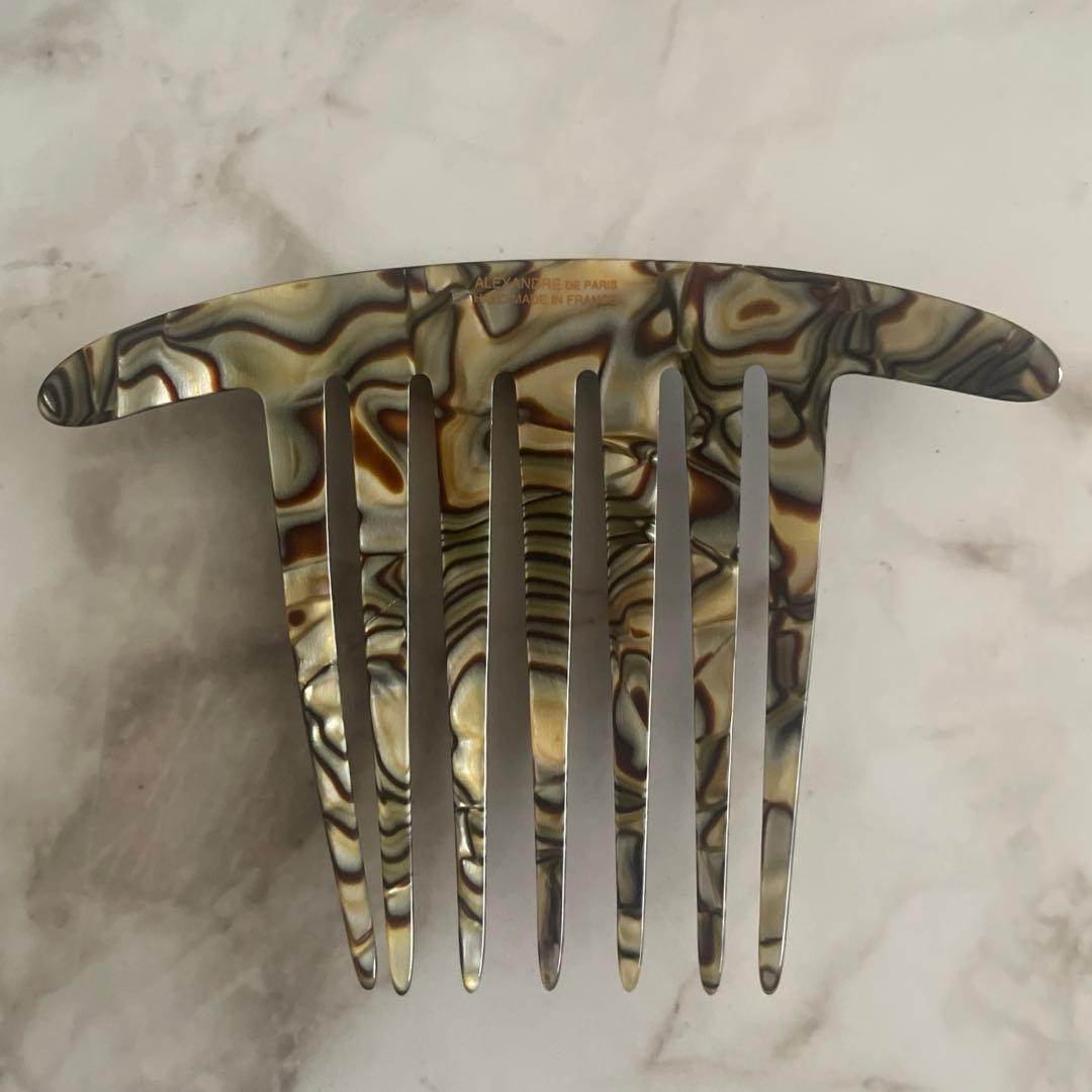 美品ALEXANDRE DE PARIS◆コーム型ヘアアクセサリー 簪 夜会巻き