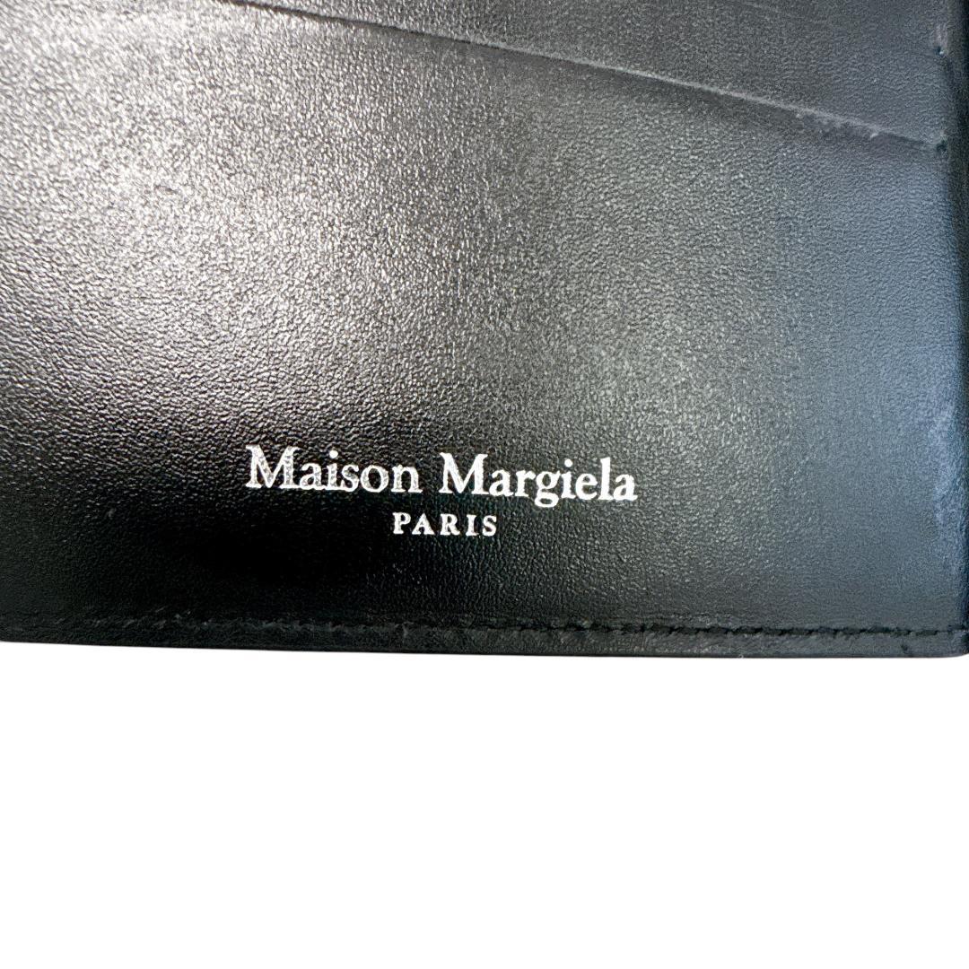 美品　マルジェラ　マネークリップ　4ステッチ　カードケース　ブラック　レザー