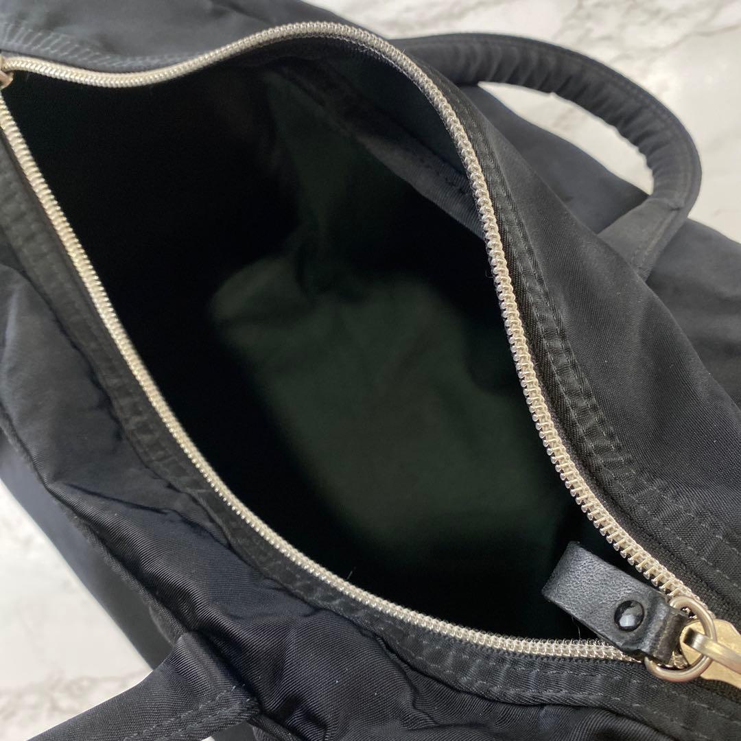 PORTER ポーター ナイロン ドラム型 ショルダー ボストンバッグ 黒