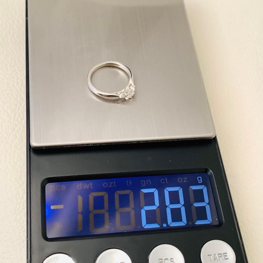 極美品 俄 ダイヤモンド 白鈴 pt950 ダイヤモンド プラチナ リング 指輪