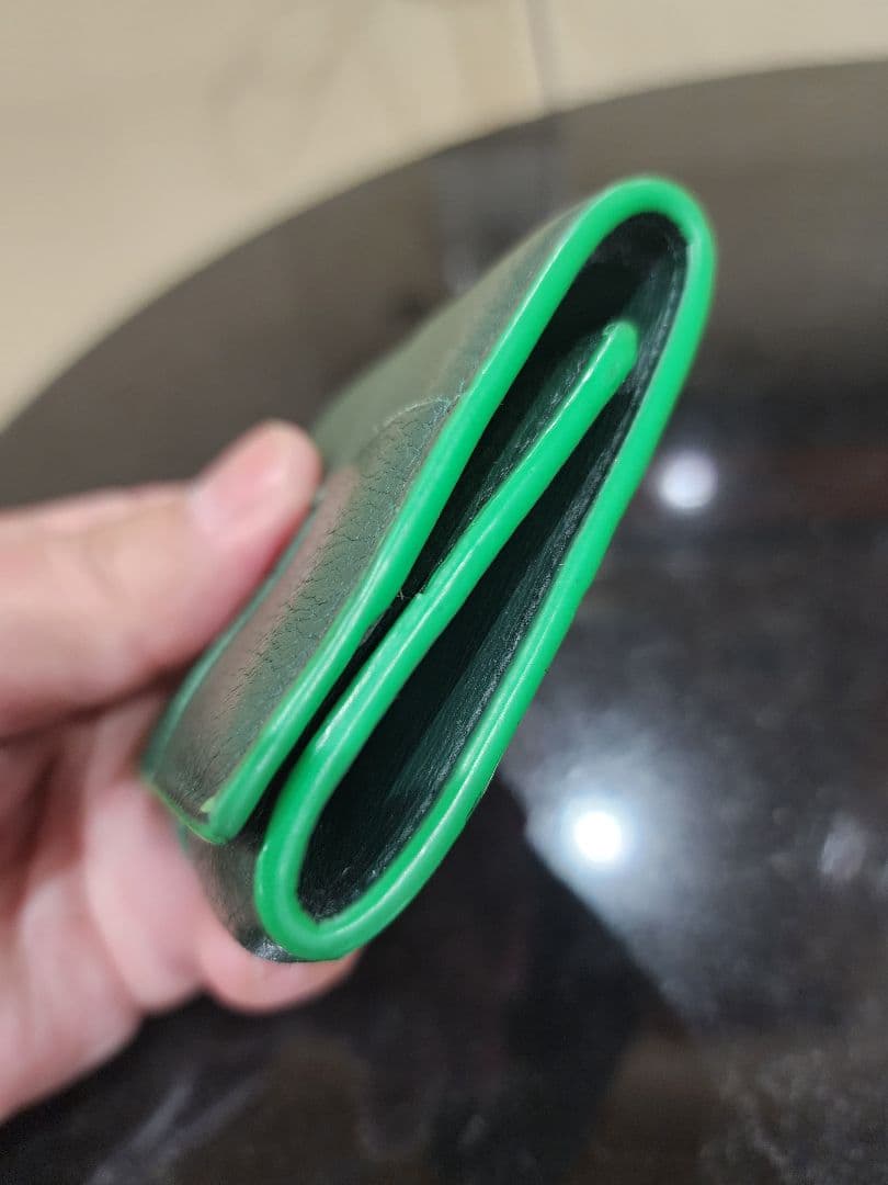 ボッテガ　パース　グリーン　ケース　小銭入れ　BOTTEGA