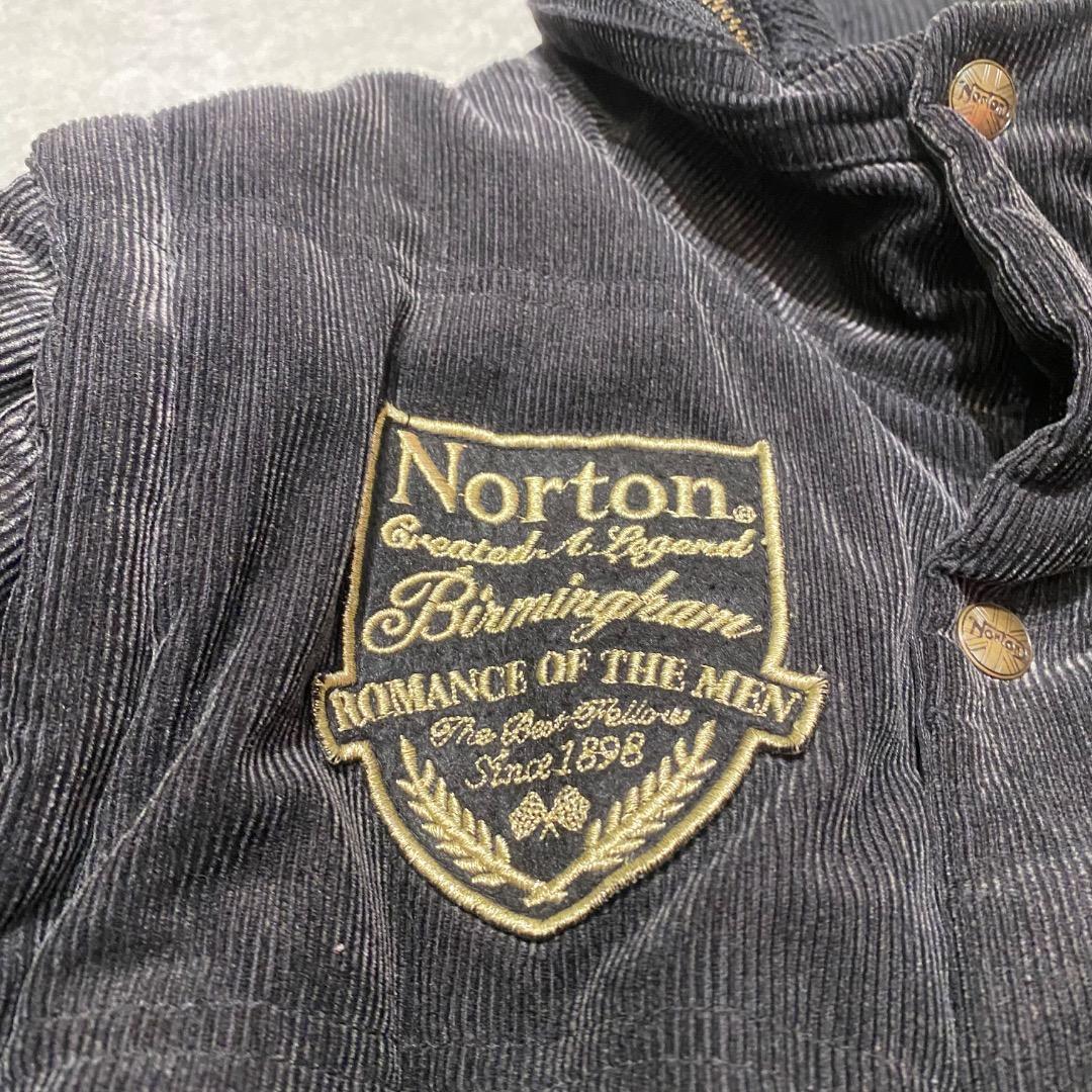Norton L ピグメント 刺繍 ボア y2k 2wayコーデュロイジャケット