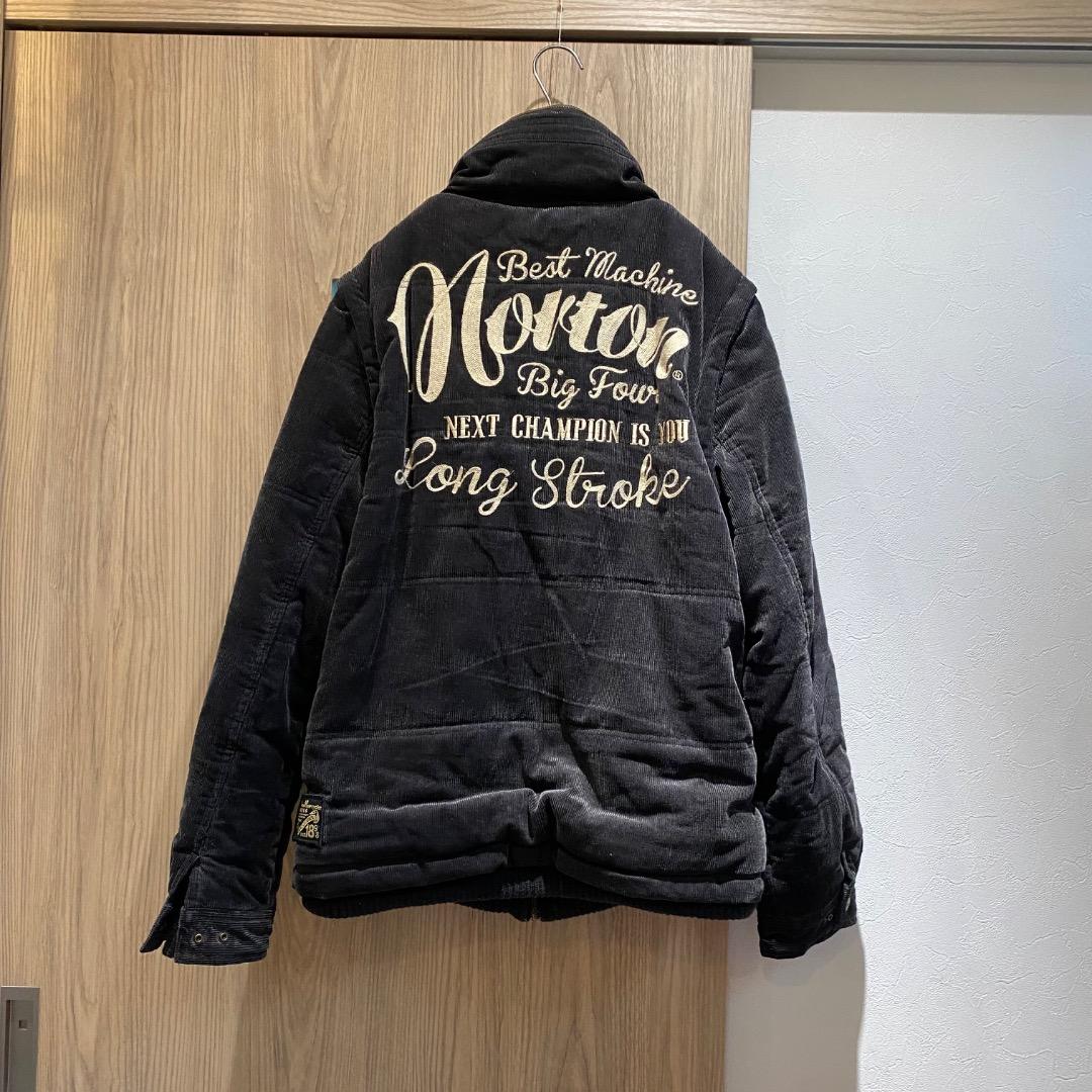 Norton L ピグメント 刺繍 ボア y2k 2wayコーデュロイジャケット