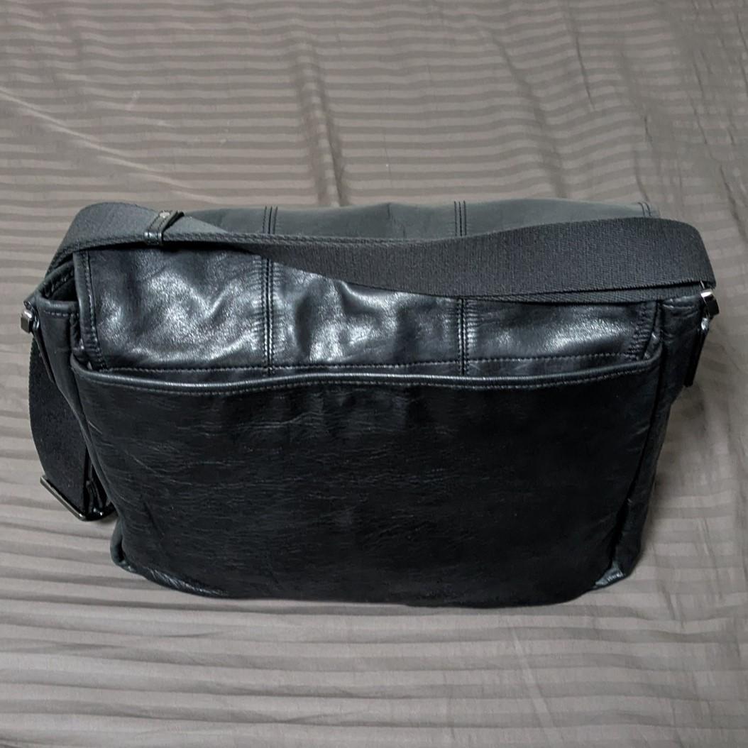 【価格変更済】ブラックレザーバッグ BURBERRY BLACK LABEL