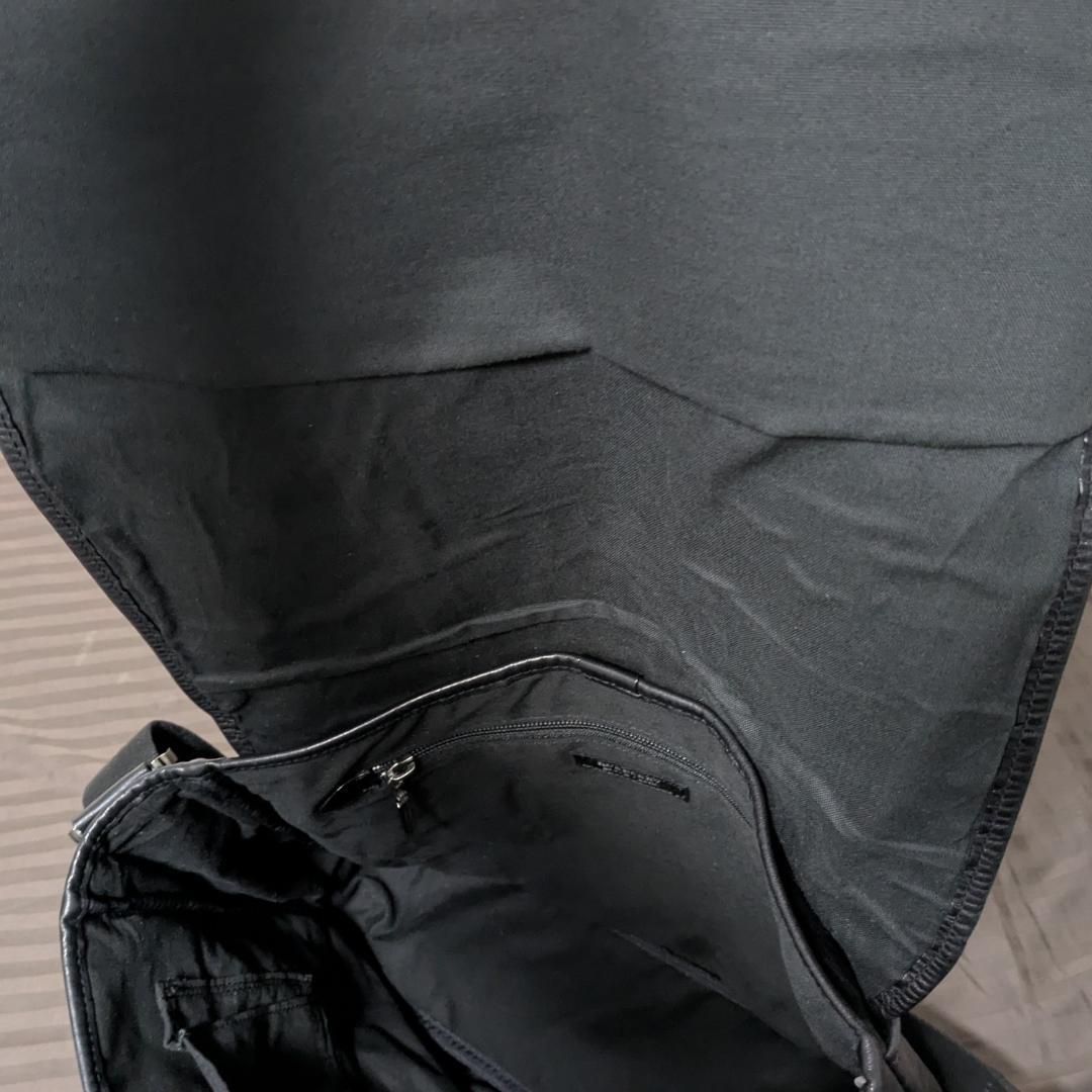 【価格変更済】ブラックレザーバッグ BURBERRY BLACK LABEL