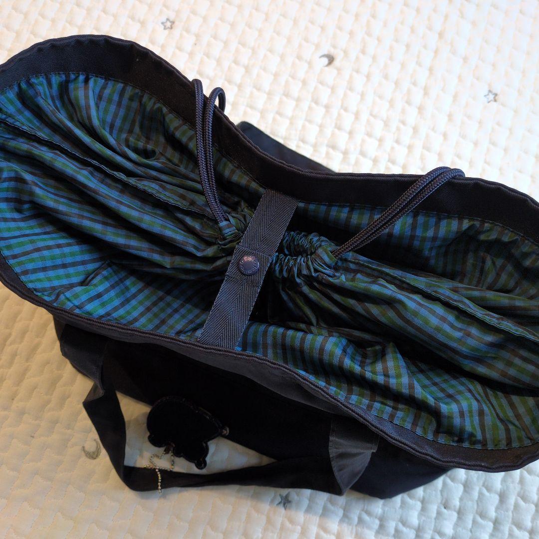 familiar マザーズバッグ ネイビー チェック柄