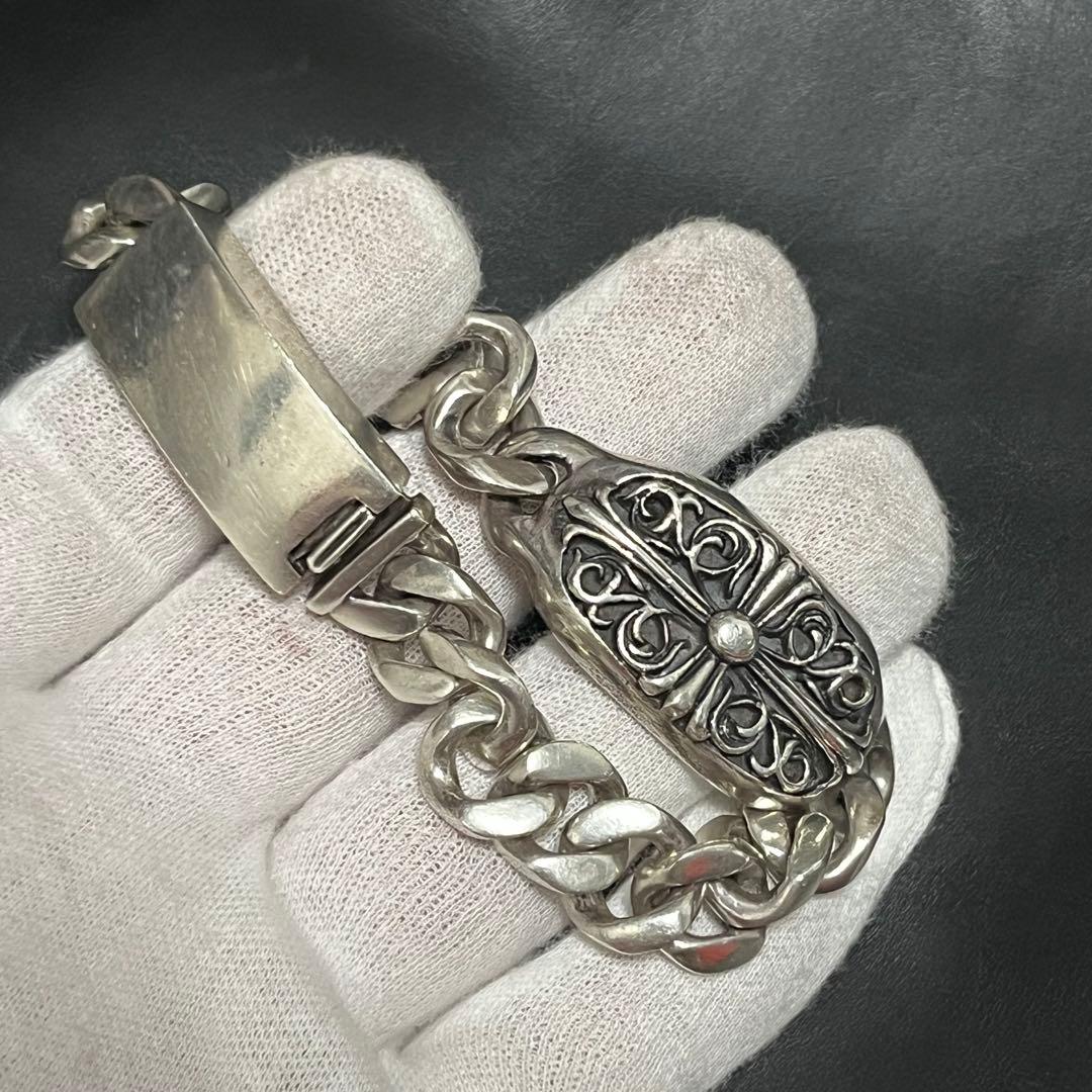 入手困難✨silver 925 オーバークロスモチーフ　ブレスレット 90.5g