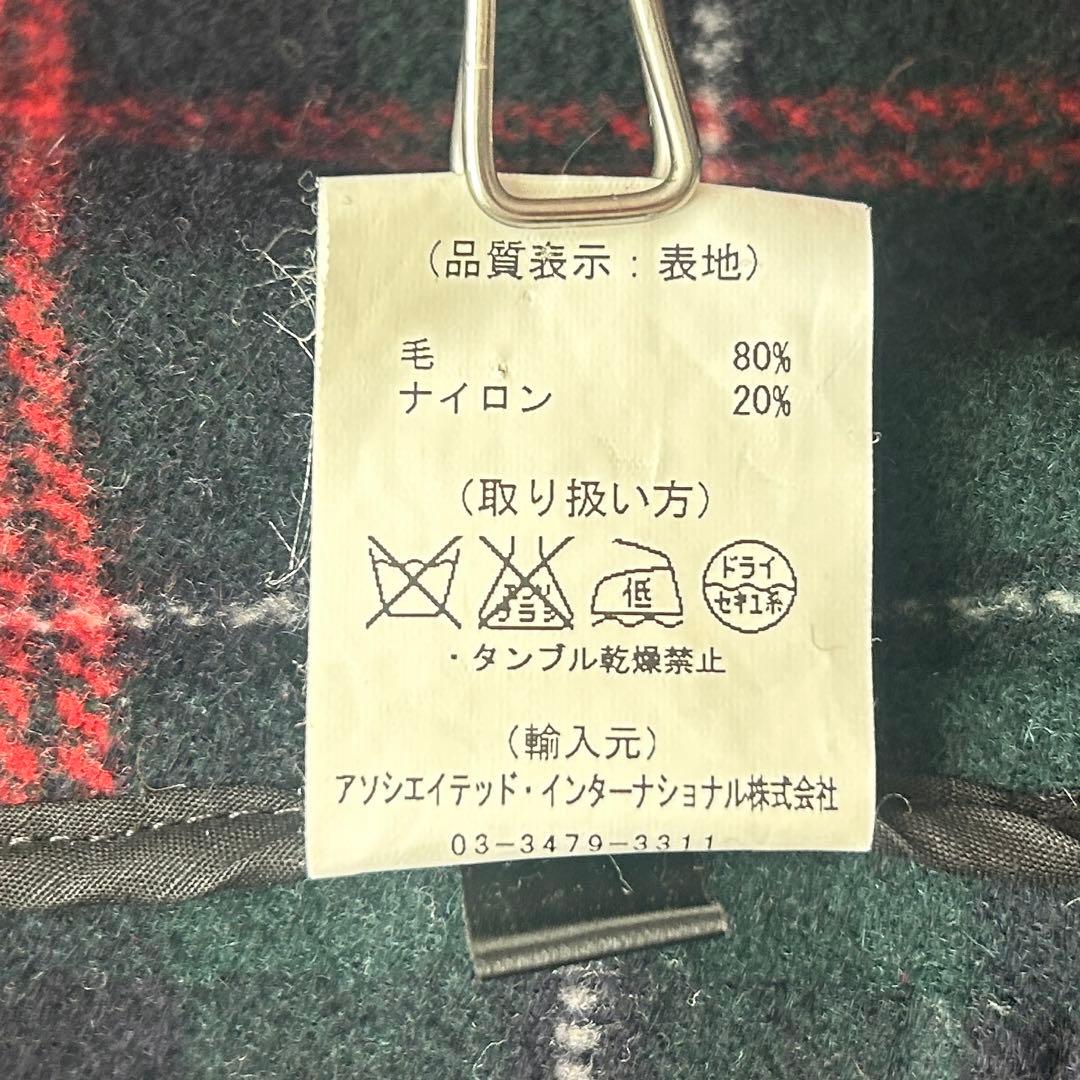 グローバーオール ダッフルコート トグル 英国製 ネイビー ダブルフェイス M