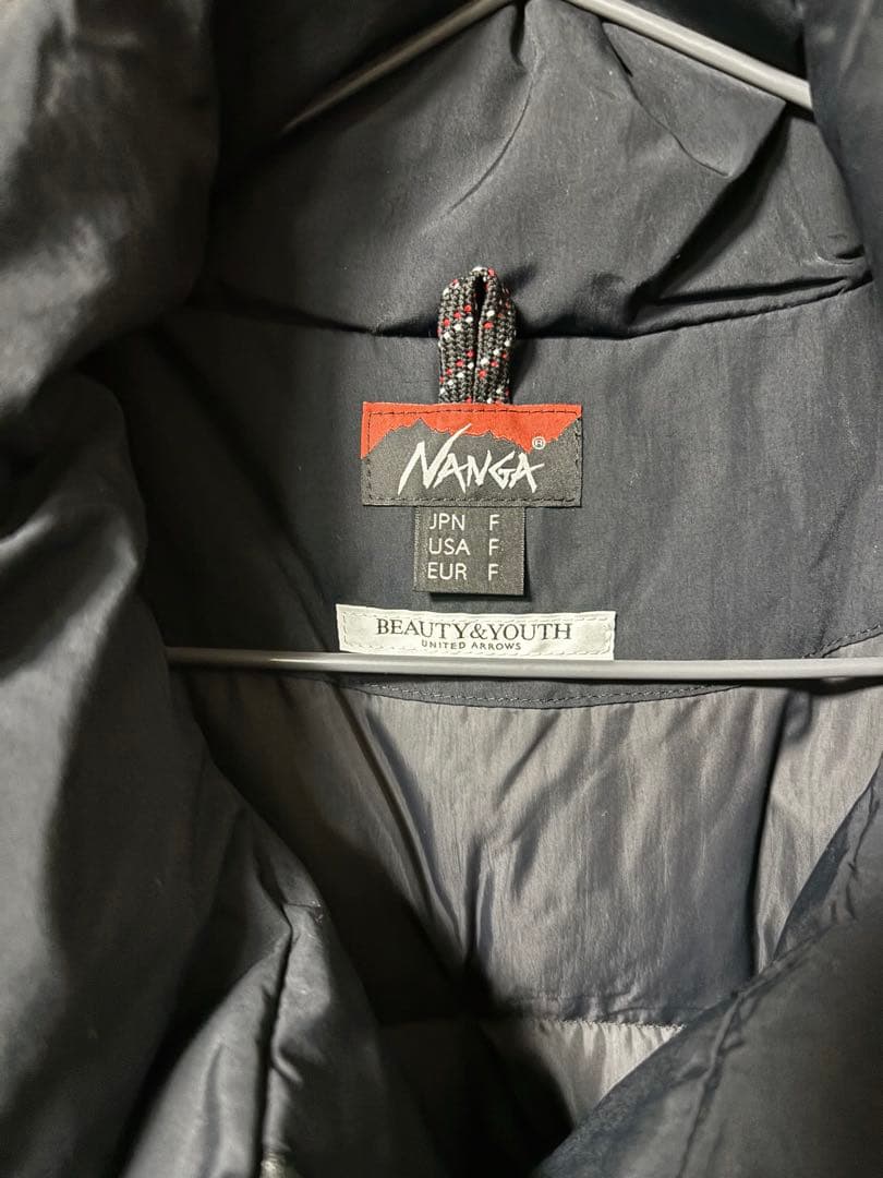 BEAUTY&YOUTH 【別注】＜NANGA＞ ダウンジャケット ブラック